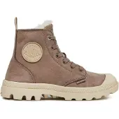 Palladium Bottines à lacets 'Pampa' noisette