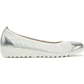 Caprice Ballerines argent / blanc