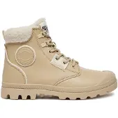 Palladium Bottines à lacets 'PAMPA' mastic / beige foncé / noir