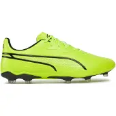 Puma Hommes Chaussures de football King Match FG/AG - 107570, Couleur:Jaune, Chaussures:45