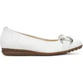 Gabor Ballerines en à talon compensé femmes - Blanc - 37