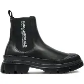 Karl Lagerfeld Bottes noir / blanc