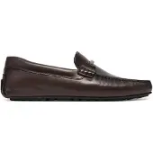 BOSS pour homme. 50548100 Mocassins en cuir Noel Mocc marron (45), Plat, Aucun, Casuel, Classique