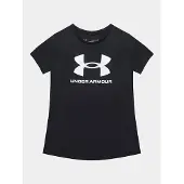 Under Armour pour fille. 1361182 T-Shirt imprimé UA Sportstyle noir (M), Casuel, Coton, Manche courte, mode enfantine