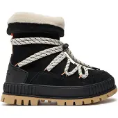 Palladium Dames Bottes Bottes Pallashock Hiver warm gefüttert 94349-008-M noir