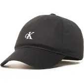 Calvin Klein Chapeau 'Kids' Monogram Baseball' noir / blanc