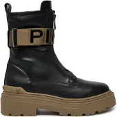 Pinko Boots 'MIA 13 ANKLE BOOT CALF LEATHER/ ST RETCH SPREADING Scarpe' noir