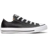 Converse Baskets basses 'Chuck Taylor All Star Leather' noir / blanc