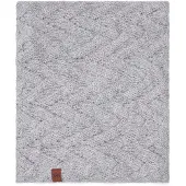 Buff Knitted&fleece Neck Warmer Gris