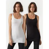 Vero Moda Haut 'VMMAXI' noir / blanc