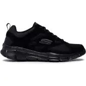 SKECHERS Hommes, Baskets, Égaliseur 52748-BBK - 43, Noir, (43)