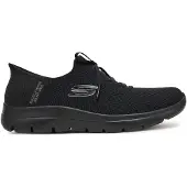 SKECHERS pour femme. 150263 Slip-ins Summits New Daily shoes black (36), Noir, Plat, Lacets, Casuel