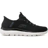 SKECHERS Baskets basses bleu / gris / noir