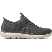 SKECHERS Baskets basses SUMMITS SLIP-INS hommes - Gris - 43