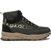 Napapijri Bottes à lacets noir / blanc chiné