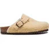 Scholl Sabots Scholl Women Fae New Synthetic Shearling Beige-Taille 37