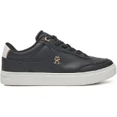 Tommy Hilfiger Baskets basses 'Essential Chic Court' or / noir