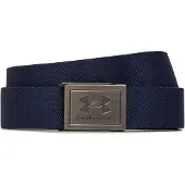 Under Armour Ceinture Under Armour Drive Stretch Webbing Pour Homme Midnight Bleu Marine / Khaki Base / Argent Taille Unique