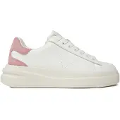 GUESS Baskets basses 'Elbina' rose / blanc