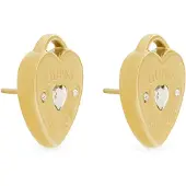 GUESS Amore Heart Studs Earrings Doré Femme