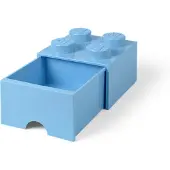 LEGO La brique 4 tenons avec tiroir - bleu clair