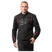 Rekurv E-11.01 Veste Textile Noir/Rouge 46 hommes