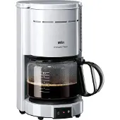 Braun kf47 1 cafetière filtre acier blanc 1000 w 130383