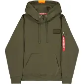 Alpha industries Sweat-shirt 'Red Stripe' kaki / orange / rouge / blanc