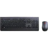 Lenovo Sans fil professionnel (DE, Filaire), Clavier, Noir