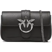 Pinko Sacs à main 'LOVE ONE POCKET C VITELLO SETA BORSA' noir
