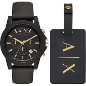 Armani Exchange Montre à affichage analogique 'AX7105' or / noir