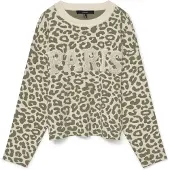 Vero Moda Pull-over 'VMTres' mastic / écru