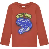 s.Oliver T-Shirt bleu / rouge rouille / noir / blanc