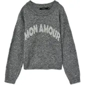 Vero Moda Pull-over 'VMAmoremio' gris clair / gris chiné