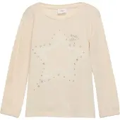 s.Oliver T-Shirt crème / argent / blanc