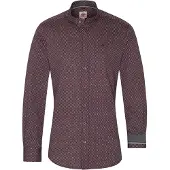 Spieth & Wensky Chemise folklorique rouge foncé