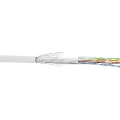 InLine Patchkabel Cat.5e, weiß, SF/UTP, AWG26, PVC, 100m (72099W)