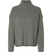 Selected Pull-over 'SLFCILLE' gris chiné