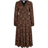 Apricot Robe 'Smock Waist Tiered' rouge rouille