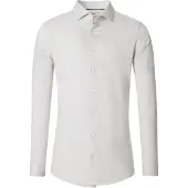 Venti Homme Venti Body Fit Chemise vert, Faux uni