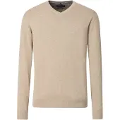 Casamoda Pull Col-V Ecru Beige Blanc cassé taille 3XL