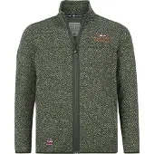 Jan Vanderstorm Comfort Fit Veste en polaire olive,