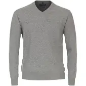 Casamoda Pull Col-V Gris