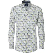 REDMOND Comfort Fit Chemise jaune/bleu,