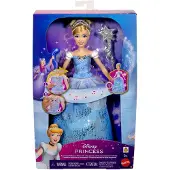 Disney Princess Poupée Cendrillon lumineuse avec baguette magique et sons