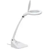 MAUL Lampe loupe LED MAULiris, puissance 7 W, 470 lm, lentille 3 &amp; 12 dioptries, dimmable, blanche