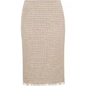 MADELEINE Jupe violet / blanc / blanc perle