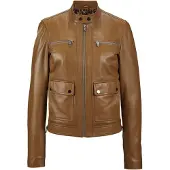 MADELEINE Veste mi-saison cognac