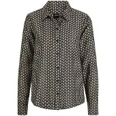 MADELEINE Chemisier noir / blanc