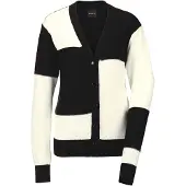 MADELEINE Cardigan noir / blanc